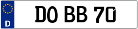 Trailer License Plate